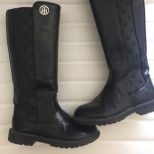Girls Black Riding Boots